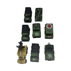 VTG Micro Machines Military Vehicle Lot 8 Galoob Army Tank Jeep Ambulance Blazer